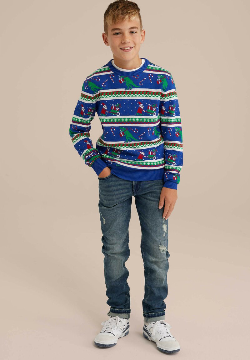 WE Fashion Trui donkerblauw WE Fashion Trui donkerblauw