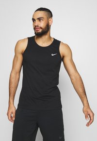 Nike Performance - TANK SOLID - Top - black /white Miniatuurafbeelding 1