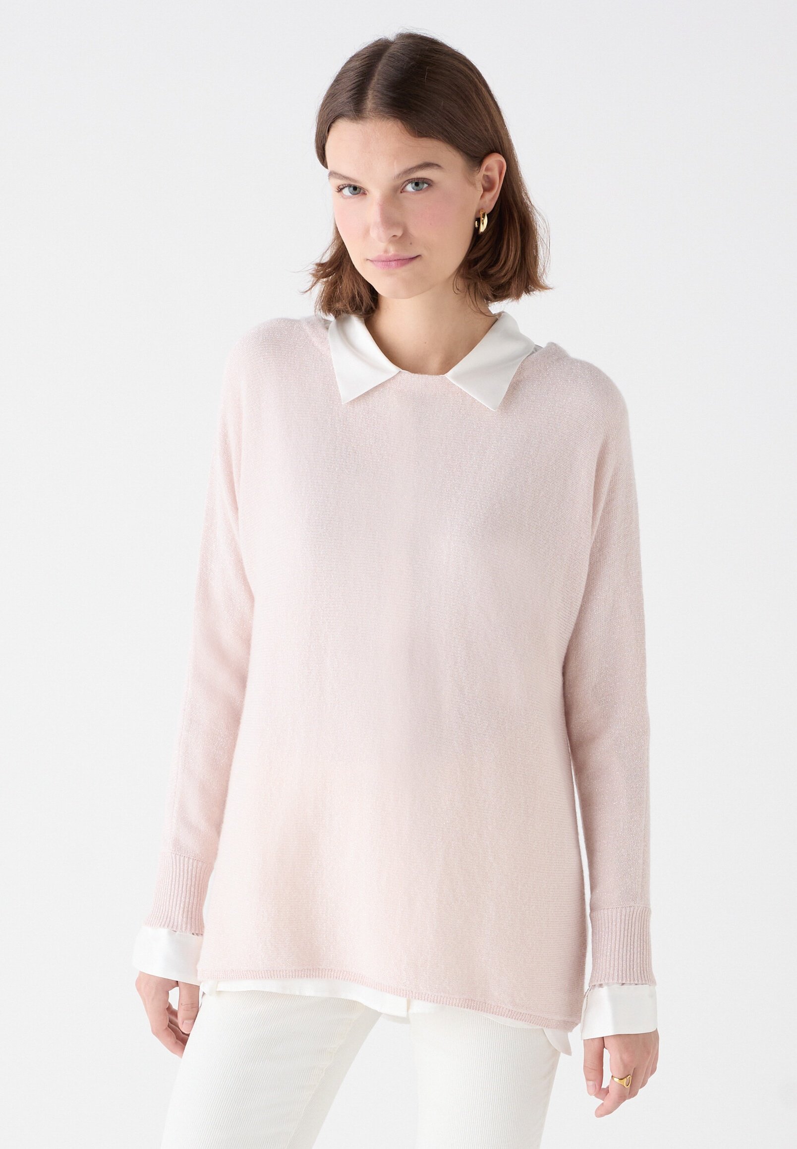 Pull péplum - Rose clair chiné - FEMME | H&M FR