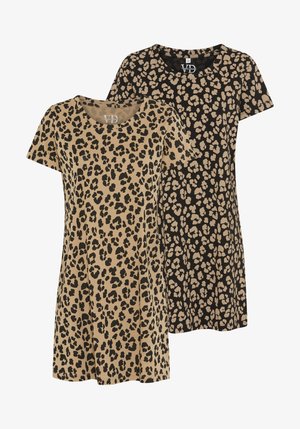 LASCANA, VIVANCE DREAMS BY LASCANA 2 PACK - Öösärk - brown leo ao