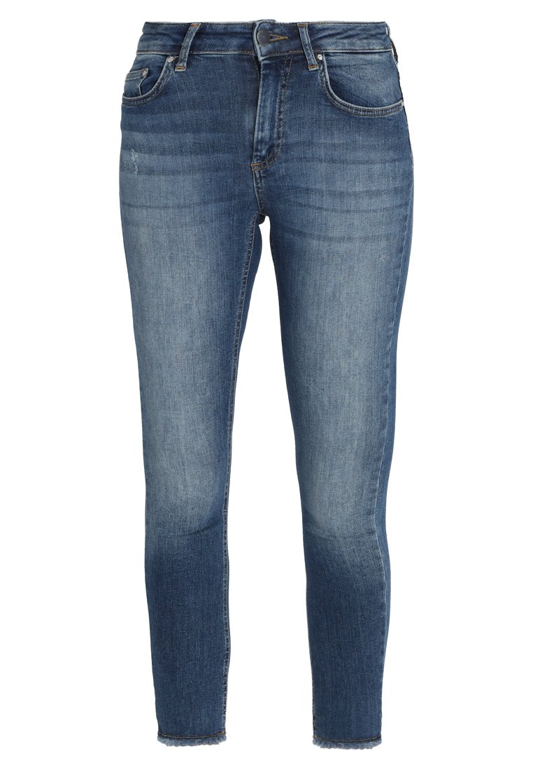 Only Jeans Skinny Fit donkerblauw denim