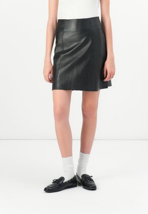 Gonna di pelle - black