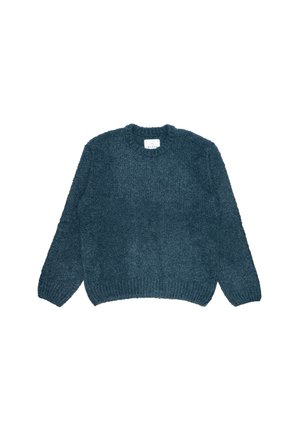 DUN TEXTURED - Felpa in pile - blu