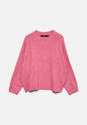 Vero Moda, VMBOOM LS O-NECK PULLOVER GA NOOS - Jersey de punto - pink cosmos melange
