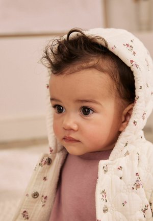 Next, REGULAR FIT - POPPER THROUGH BABY JACKET - Winter jacket - ecru floral crinkle