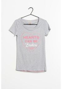 Hilfiger Denim T-shirt med print - grey, light pink