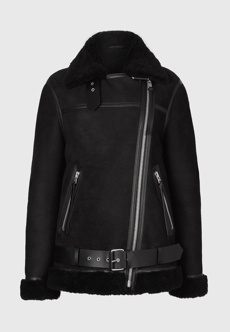 AllSaints Leren jas zwart AllSaints Leren jas zwart