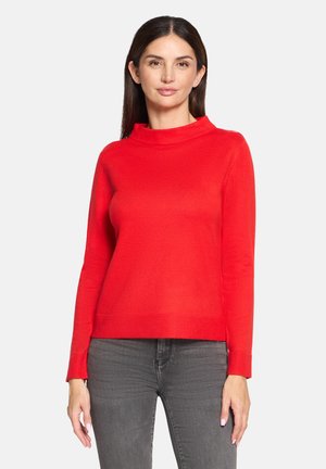 MIT STEHKRAGEN - Pullover - high risk red