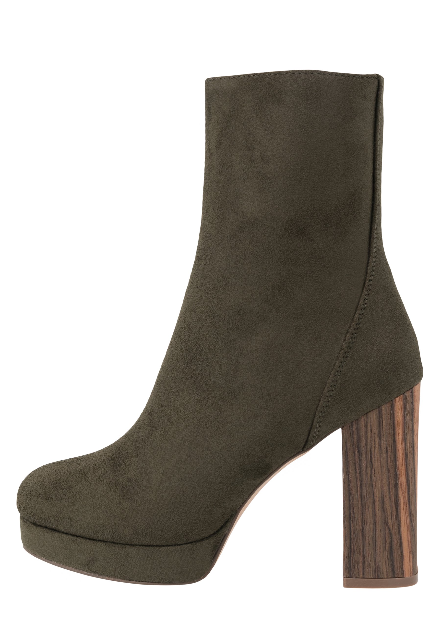 Even\u0026odd Leather Chelsea Bootie - Enkellaarsjes Met Hoge Hak Black Goedkope  Schoenen