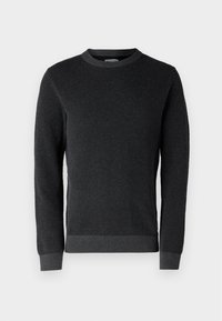 Unselected, dark grey melange
