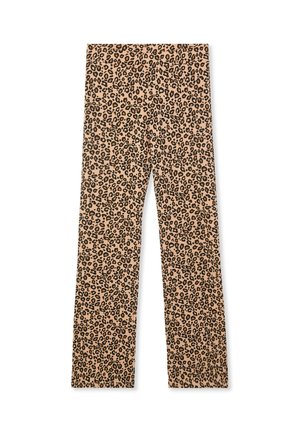 LEOPARD PRINT FLARED - Leggings - var beige