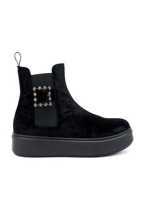 CHELSEA WITH BUCKLE - Stivaletti texani / biker - black