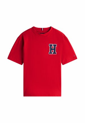 VARSITY BACK LOGO CREW NECK  - T-shirt con stampa - medium red