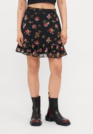 VMSMILLA SHORT SKIRT - A-line skjørt - black
