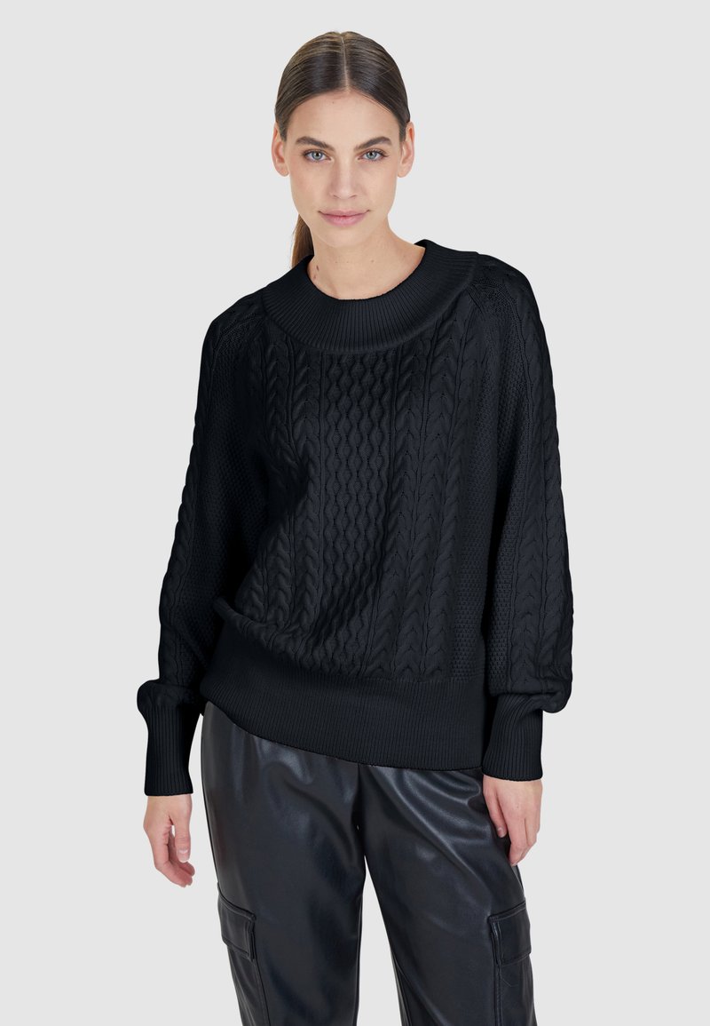 Marc Aurel Strickpullover - black