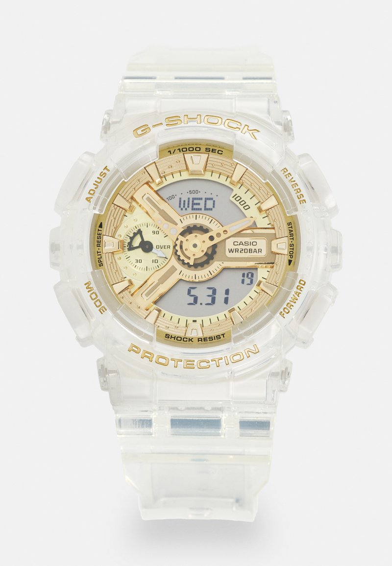 GSHOCK SKELETON Chronograph watch transparent white goldcoloured/white Zalando.ie