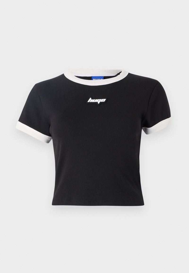 HUGO T-shirt basic zwart HUGO T-shirt basic zwart
