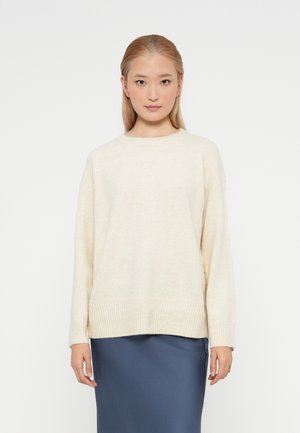 ONLRENE LIFE BUTTON O NECK - Neule - birch