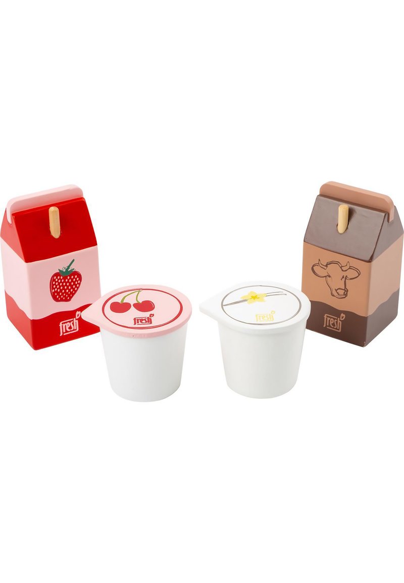 Kinder Kuscheltiere | Small Foot KÜCHE MILCHPRODUKTE-SET FRESH Holzspielzeug braun/holz/rot/weiß/braun - TL96154 Kinder Kuscheltiere | Small Foot KÜCHE MILCHPRODUKTE-SET FRESH Holzspielzeug braun/holz/rot/weiß/braun - TL96154