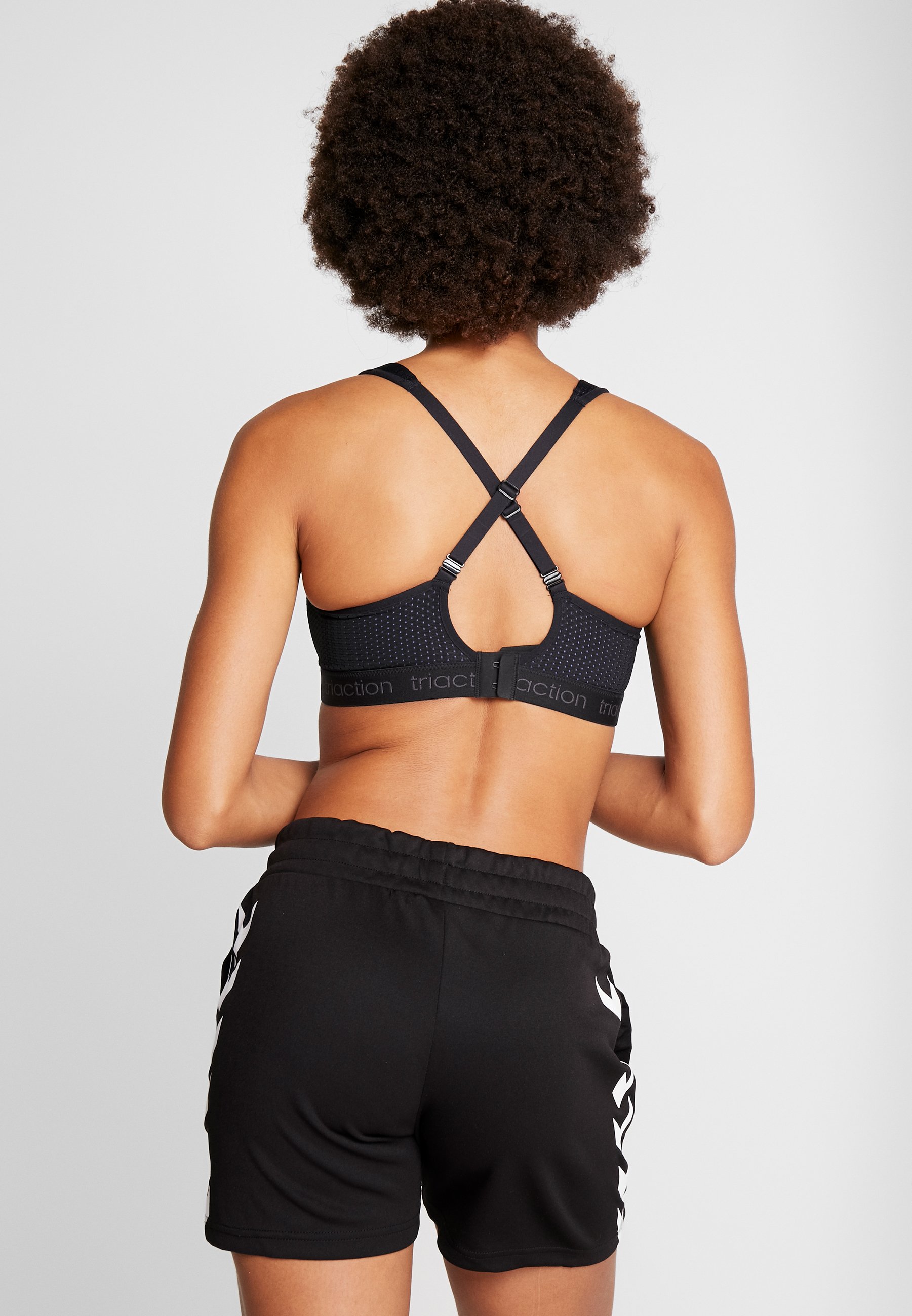 triaction by Triumph TRIACTION ENERGY LITE - Sport-bh met high support -  black/blauw - Zalando.nl
