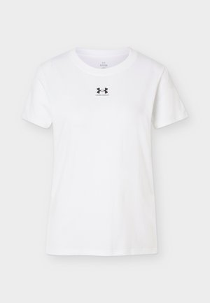 Under Armour, RIVAL CORE - Camiseta deportiva - white/black
