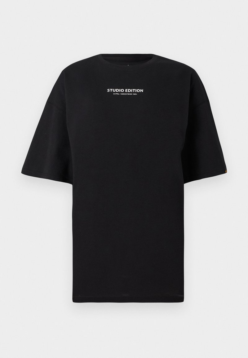 alpha industries T-shirt print zwart