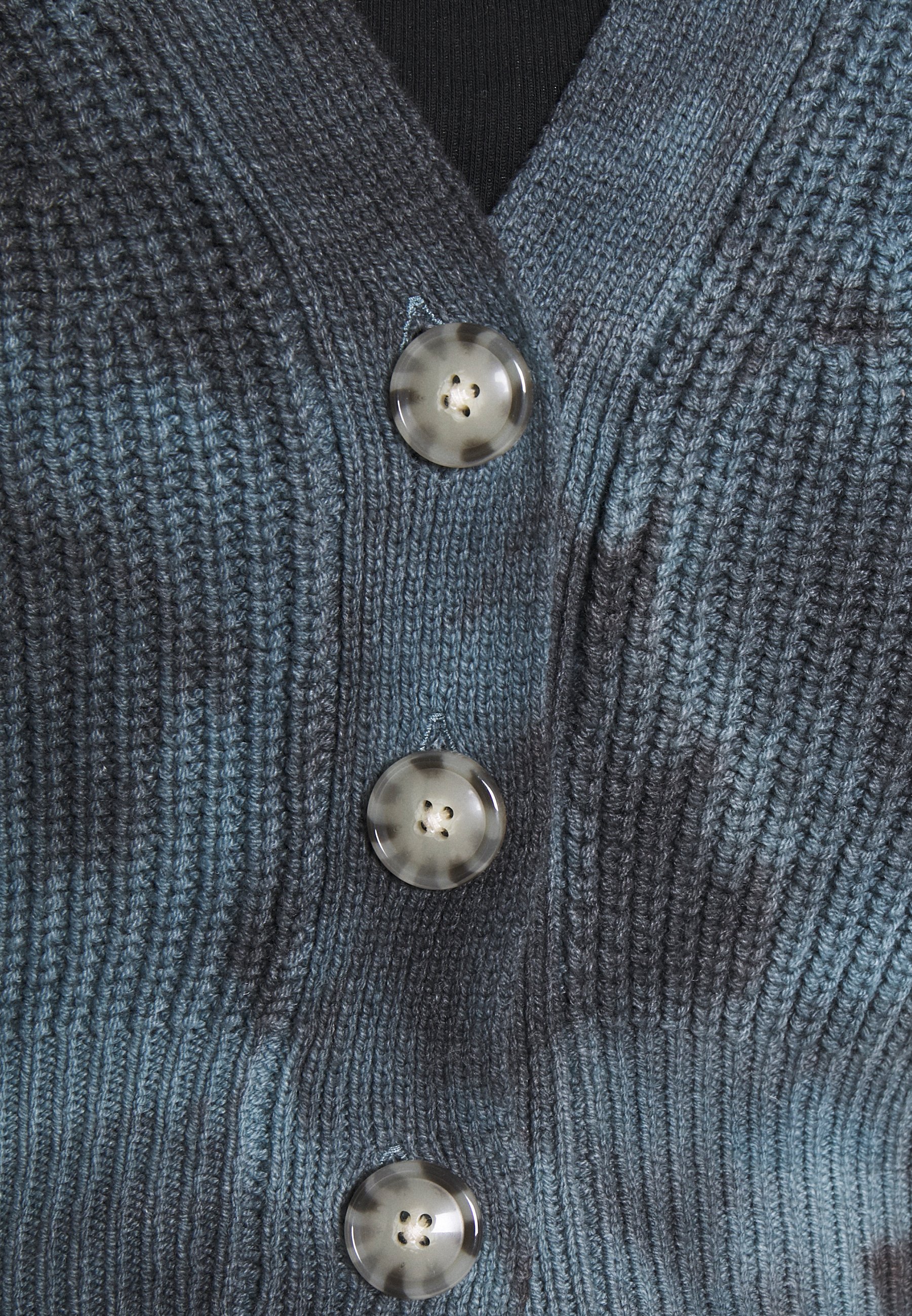 blue tie dye cardigan