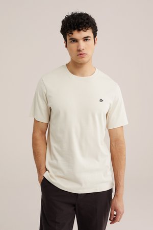 WE Fashion, THE ULTRA SOFT - T-Shirt basic - beige