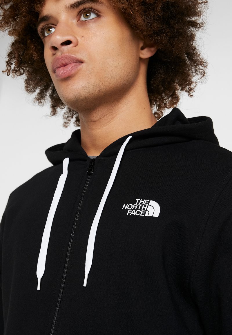 The North Face OPEN GATE - Zip-up sweatshirt - black/white/black -  Zalando.de