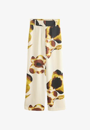 Next, TALL FIT - ELASTIC BACK WIDE LEG SATIN TROUSERS . - Pantaloni - floral