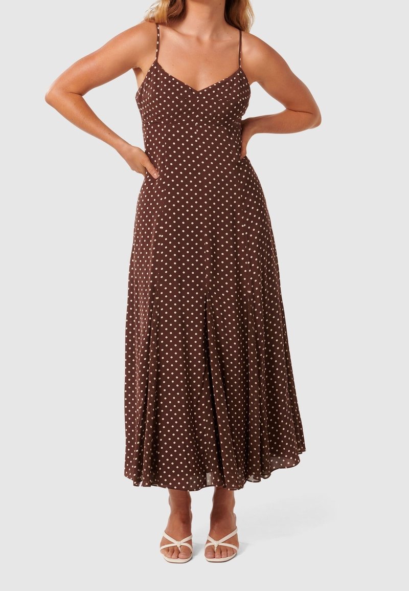 Forever New Petite Maxi dress - brown - (Pre-owned) - Zalando.ie