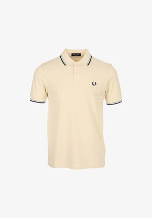 Fred Perry, TWIN TIPPED FRED PERRY SHIRT - Polo - ecru dusky blue french navy