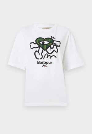 Barbour, MUL OUSEBURN - Μπλουζάκι με στάμπα - white