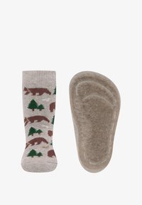 Niet geselecteerd, dunkel beige meliert