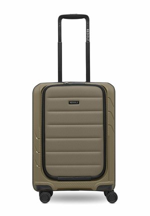 ESSENTIALS 4-ROLLEN KABINENTROLLEY  SOFT-POCKET LAPTOPFACH - Bagaglio a mano - brown