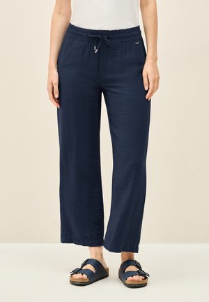 Cecil TWILL MIT STRUKTUR - Trousers - blau