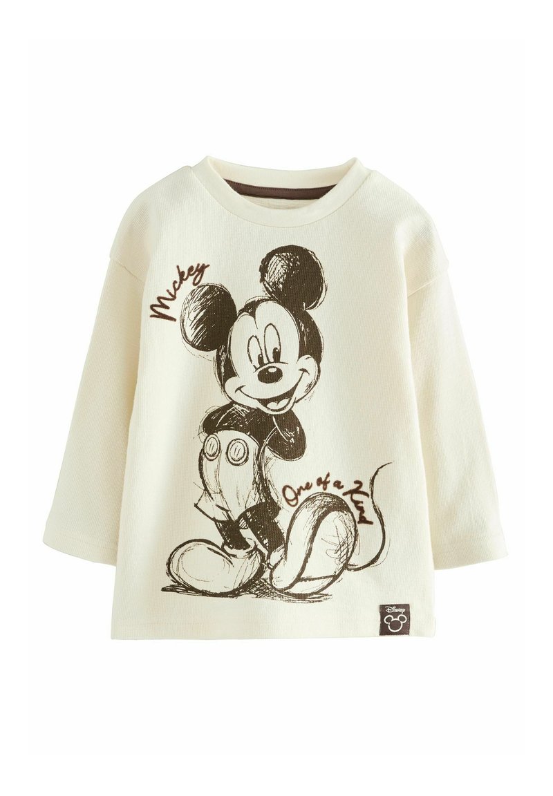 Next REGULAR FIT - MICKEY MOUSE  - T-shirt à manches longues - oatmeal
