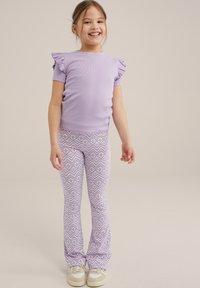 WE Fashion Triko s potiskem - violet