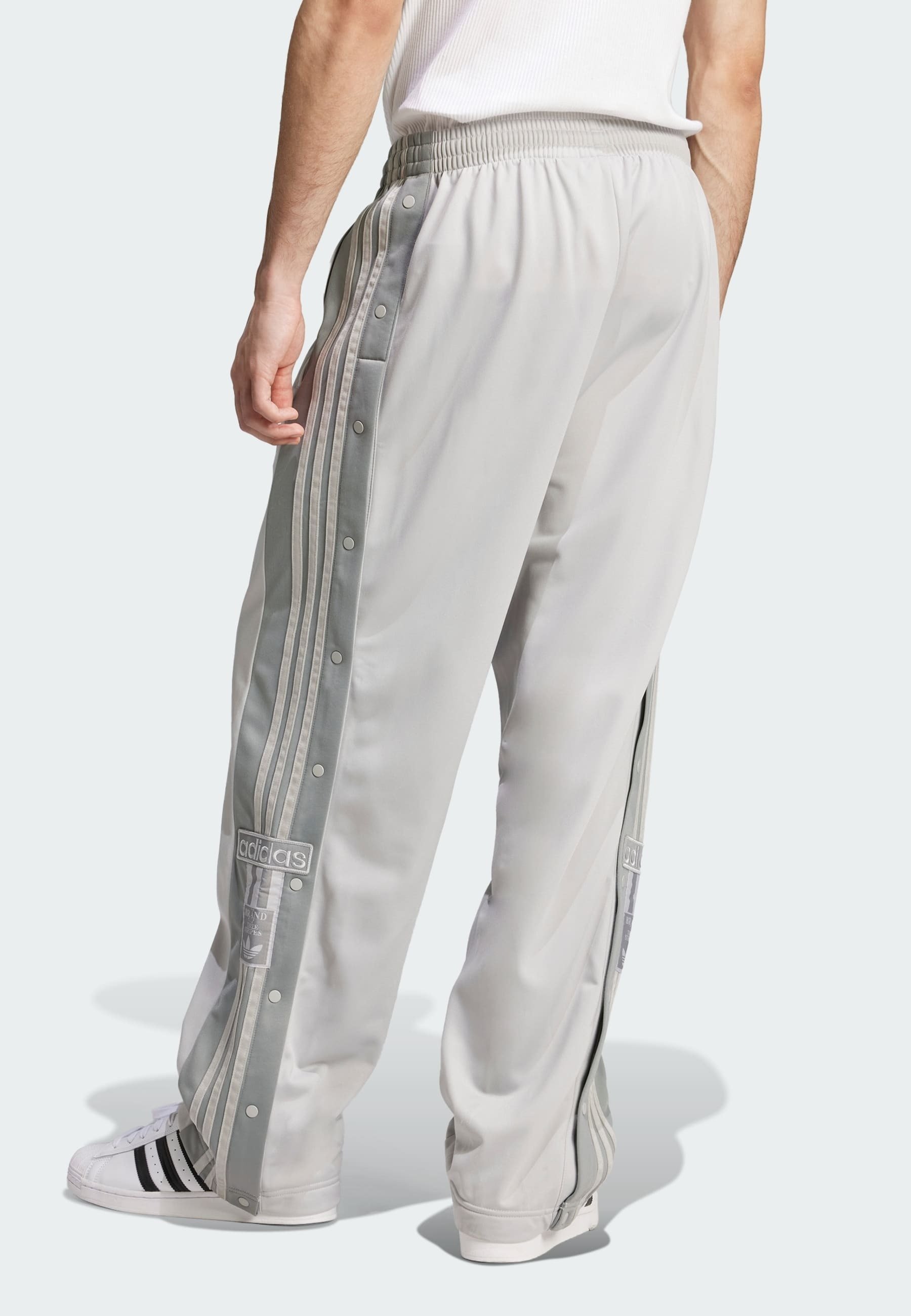 ボトムスその他 adidas Adibrek Woven Two-in-One Track Pants Grey JJ3122 ADIDAS ORIGINALS Adibreak Woven Two-In-One Tracksuit Bottoms