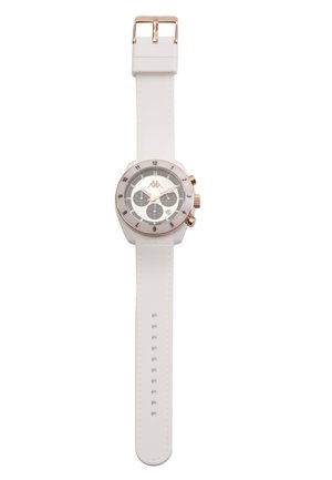 36 MM RUSH-CERCAMIC - Chronografické hodinky - white rosegold coloured