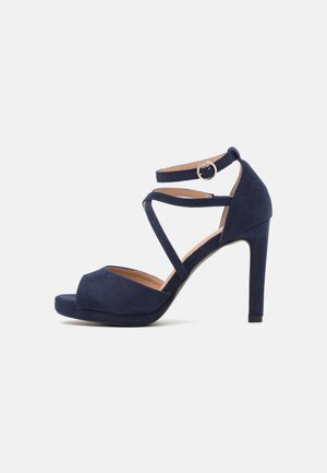 Højhælede sandaletter / Højhælede sandaler - dark blue