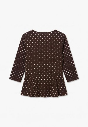 Vero Moda Curve, A-SHAPE TOP VMSMILLA TOP - T-shirt à manches longues - chocolate torte