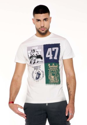 LEONE 1947, MAN SHORT SLEEVES ICONIC VINTAGE - T-shirt imprimé - off white