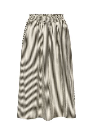 InWear, GARBOIW SKIRT - Jupe trapèze - vanilla   black stripe