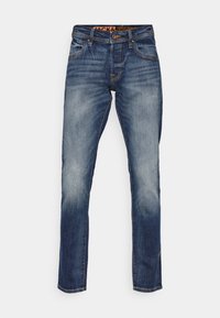 JJIGLENN JJLUKE - Slimfit džínsy - blue denim