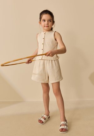 Next, REGULAR FIT - TEXTURED WAFFLE WAISTCOAT SHORTS SET  . - Blouse - yellow