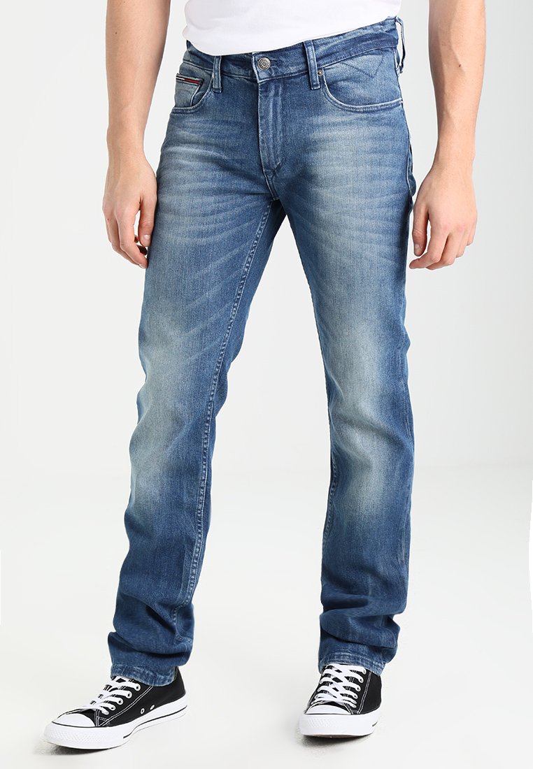 Breddegrad midnat Statistisk Tommy Jeans ORIGINAL RYAN BEMB - Straight leg jeans - berry mid blue comfort/blue  denim - Zalando.co.uk