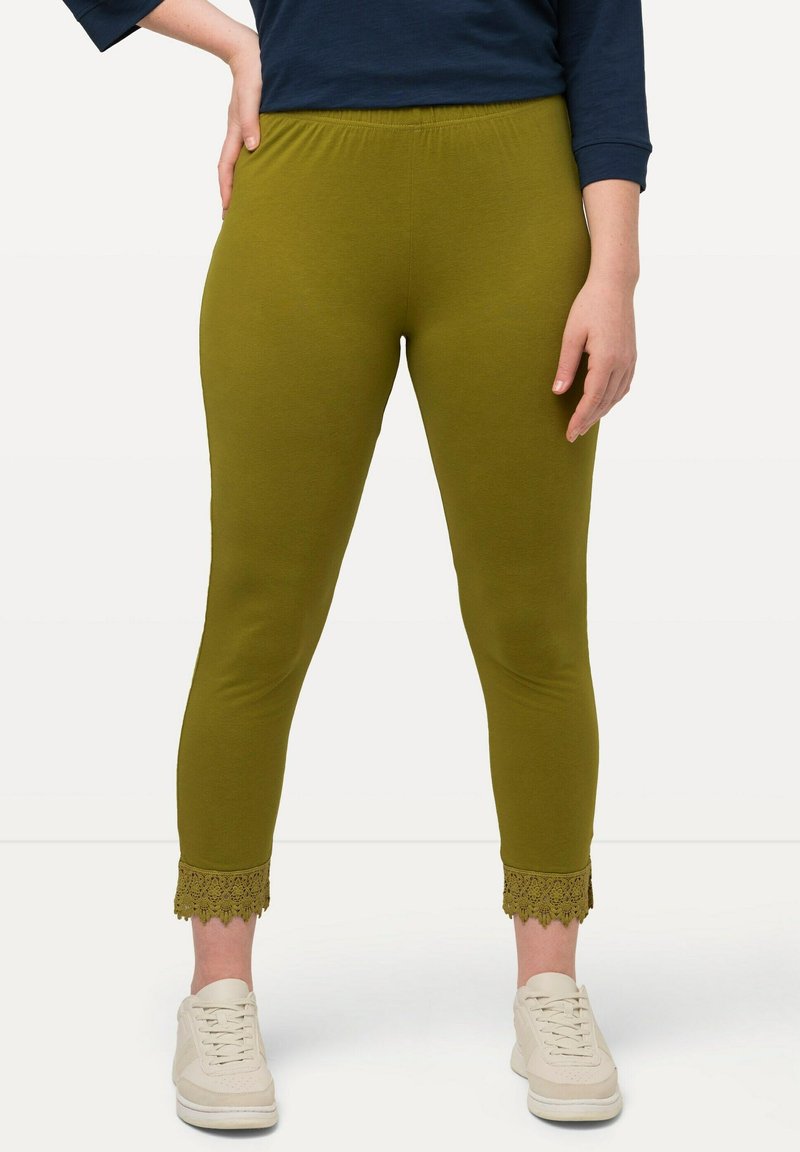 Ulla Popken - Leggings - olive, Ingrandire