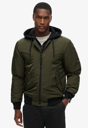 Superdry MILITARY HOODED MA1  - Light jacket - surplus goods olive