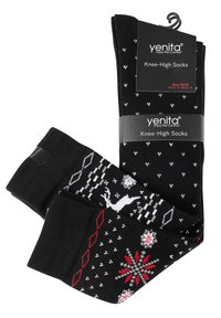 Yenita 4 PACK MIT NORWEGERMUSTER - Calzettoni - schwarz bunt